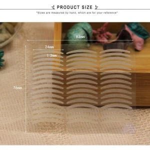 Anti-Aging Eyelid Tape with 120 pairs of transparent, hypoallergenic strips for an instant eye lift