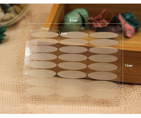 Anti-Aging Eyelid Tape with 120 pairs of transparent, hypoallergenic strips for an instant eye lift
