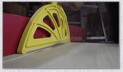 Premium Table Saw Woodwork Tools with offset handle, 3/8-inch wide design, and single-knob featherboard for safe and precise cutting in woodworking