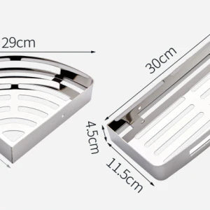 Bathroom Accessories Corner Shelf - Premium Wall-Mounted Storage Organizer for Toiletries, Towels, and More