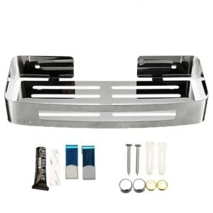 Bathroom Accessories Corner Shelf - Premium Wall-Mounted Storage Organizer for Toiletries, Towels, and More