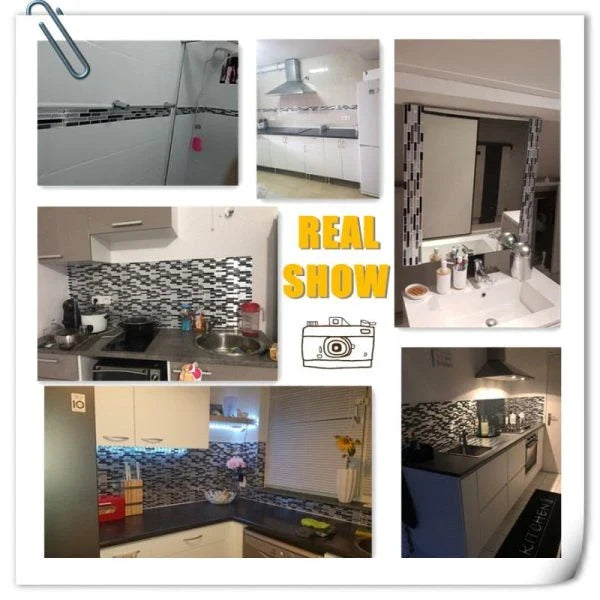 Crystal Tile Self Adhesive 3D Wall Sticker - Premium, eco-friendly, and easy-to-install wall decor for kitchens, bathrooms, and bedrooms