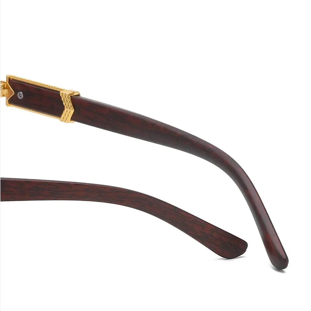 Rectangular frame sunglasses in grey color, featuring alloy construction and UV400 gradient lenses for stylish eye protection.