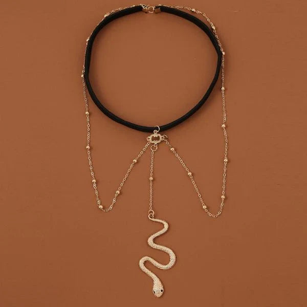 Bohemian Boho Gold Color Metal Beaded Adjustable Thigh Chain Accessory