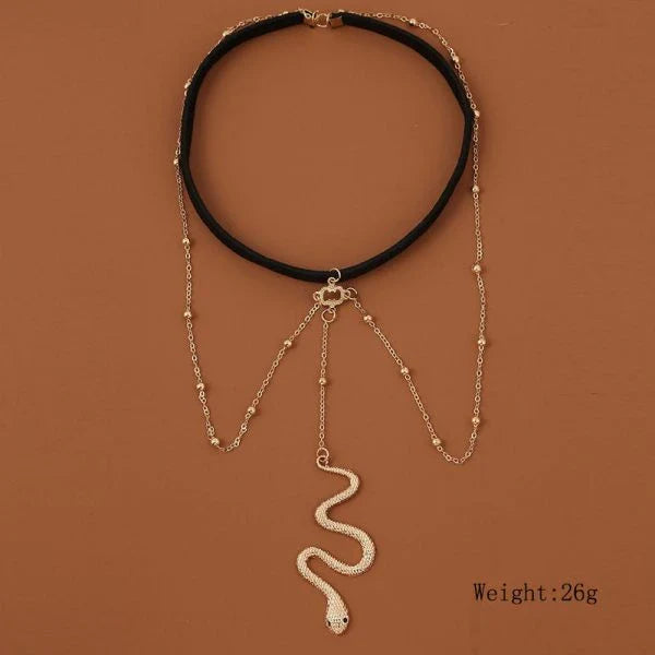 Bohemian Boho Gold Color Metal Beaded Adjustable Thigh Chain Accessory
