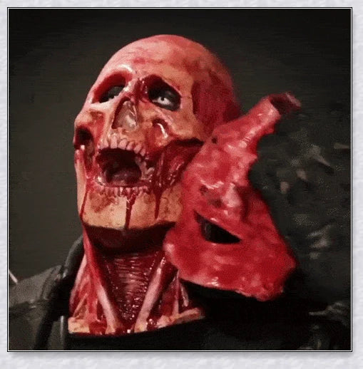 Ultra Realistic Horror Peel - A premium quality Halloween mask with a peeling latex top and movable jaw for a terrifying transformation