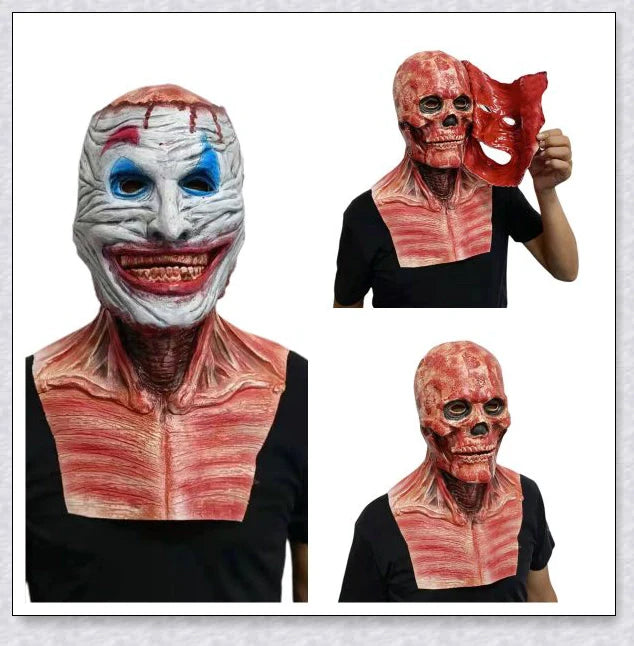 Ultra Realistic Horror Peel - A premium quality Halloween mask with a peeling latex top and movable jaw for a terrifying transformation