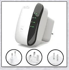 Super Boost Wi-Fi Booster - Powerful home internet range extender with 300Mbps speeds and comprehensive coverage