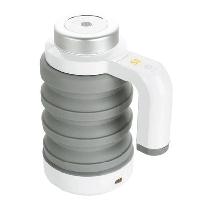 Car Folding Electric Heating Kettle with 550ml capacity, intelligent temperature control, and foldable body for easy storage in your vehicle