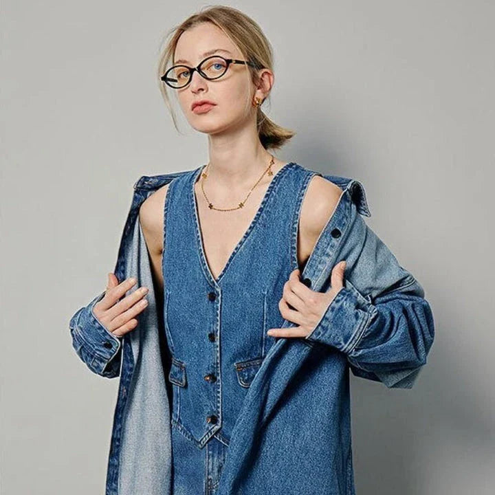 Hhomeenjoy Elegant Sleeveless V-Neck Button Vest for Casual & Daily Wear