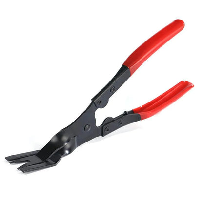 Blue steel car clamp removal pliers with 235mm length for door panel and interior bracket disassembly