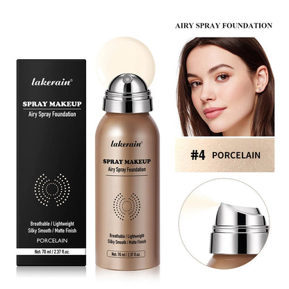 70ml liquid foundation concealer bottle for even skin tone in Beige, Natural, Nude, or Porcelain