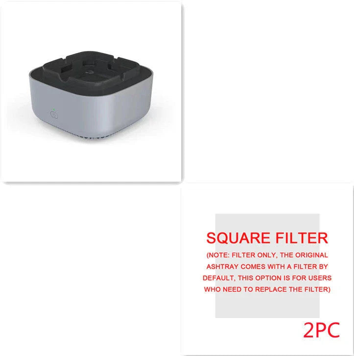 Compact and Powerful Smoke Eliminating Air Purifier Ashtray for Cars - Freshens Driving Experience with Negative Ion Technology