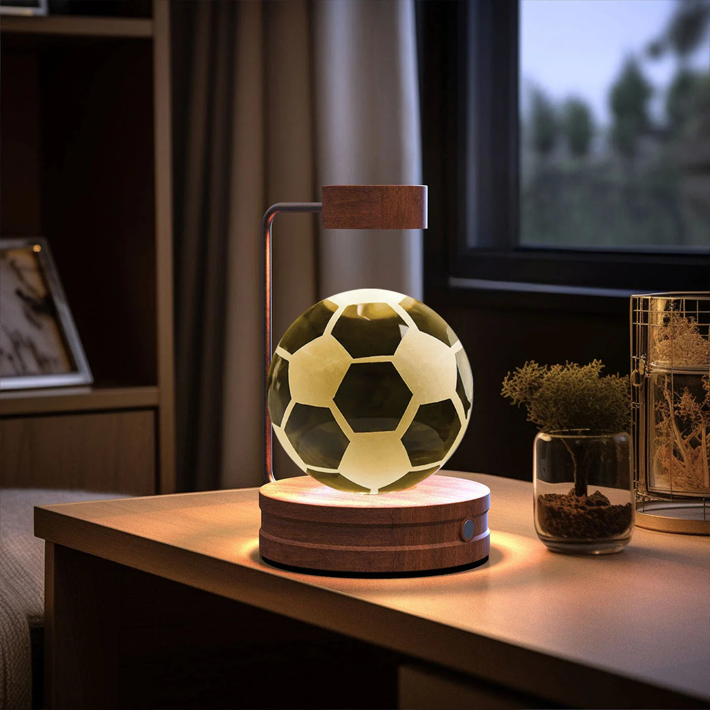 Captivating Crystal Ball Dinosaur Nightlight with Warm, Soothing Glow