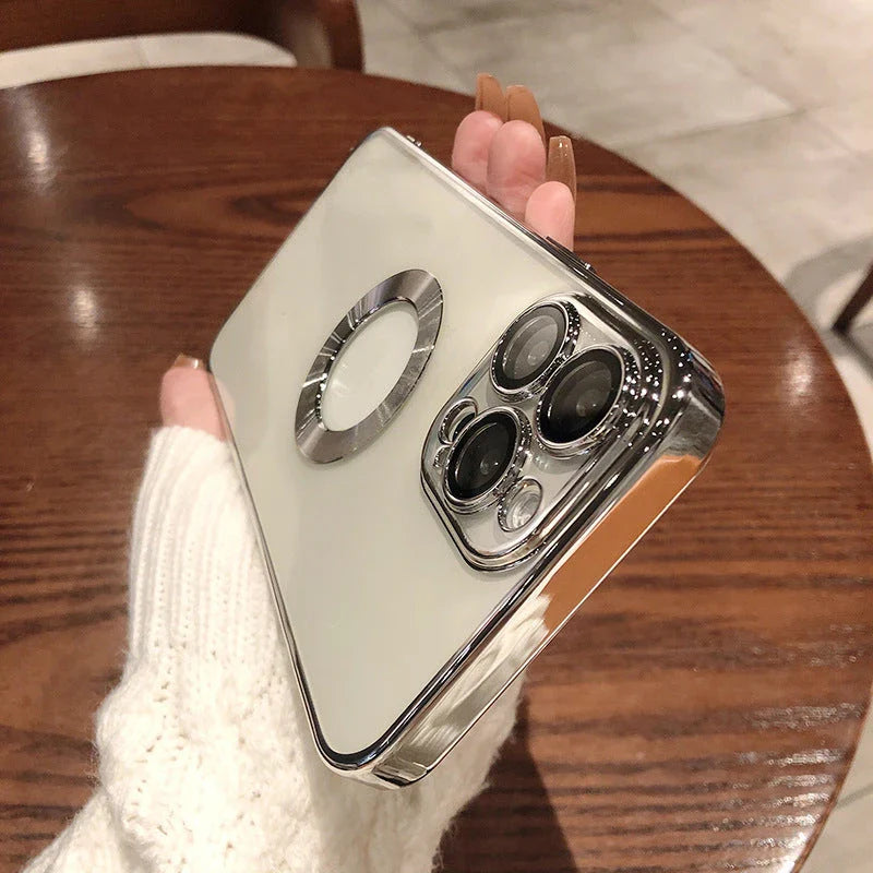 Advanced Camera Protection Phone Case for iPhone 14 Series with ergonomic design and wireless charging compatibility