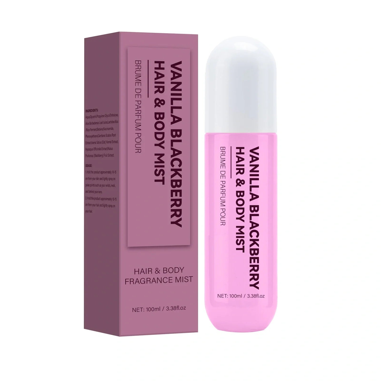 100ml hair body spray container with FP-A076 specification for hair and body care