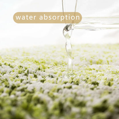 Microfiber TPR Non-slip Floor Mat with snowflake design in various colors