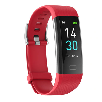 Smart watch with blood pressure and heart rate monitoring in multiple colors
