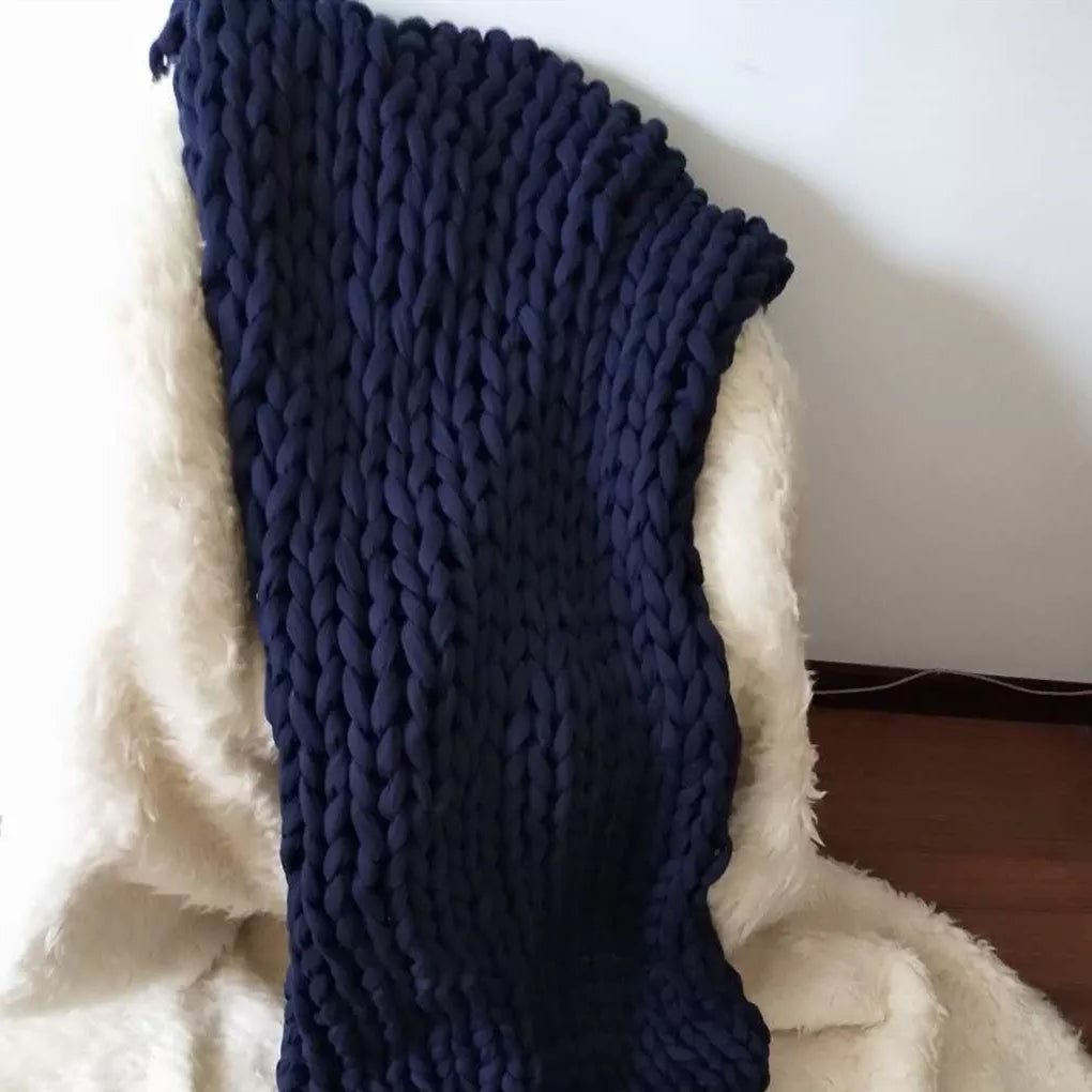 Hand-woven Gravity Weighted Blanket in solid colors for improved sleep and relaxation