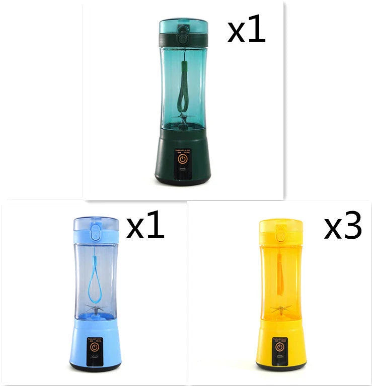 Rechargeable portable blender for making smoothies, shakes, and other on-the-go refreshments