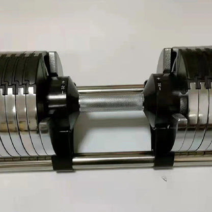 Cast iron electroplated dumbbell with 40cm length and three weight options