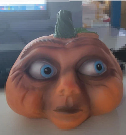 A collection of resin-crafted pumpkins in various sizes and shapes, perfect for Halloween decorations and displays.