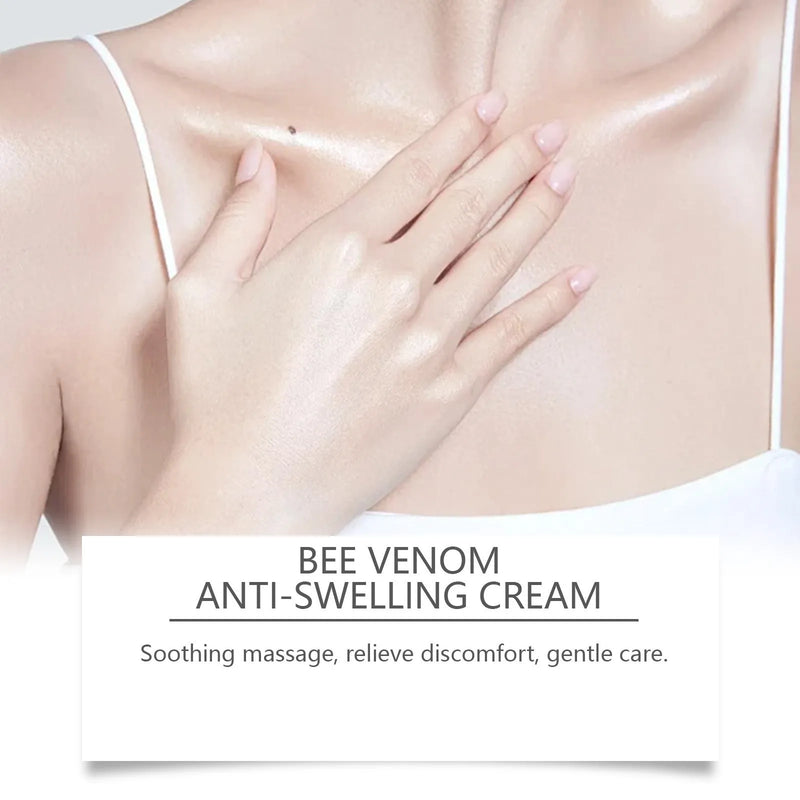 Skin rejuvenation daily care cream with active botanical ingredients including mint leaf, bee poison, arnica, vitamin B6 and aloe leaf in a 15g tube for targeted facial treatment and moisturising.