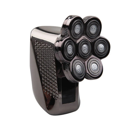 7D floating head electric razor for men with USB charging and waterproof design