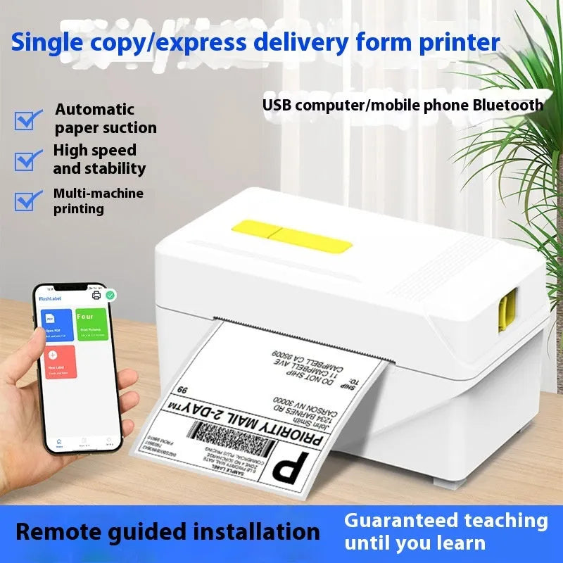 FlashLabel thermal express face label printer for shipping documentation with USB connection