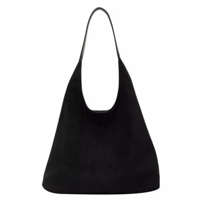 Women's one-shoulder underarm bag in suede material, available in multiple colors