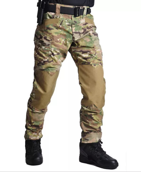 Quartermaster Camouflage Tactical Pants in dark night and CP camouflage patterns