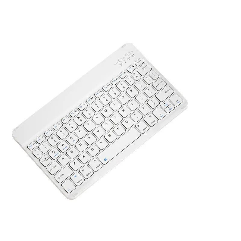 A wireless Bluetooth keyboard for tablets and PCs in a choice of colours including white, green, and pink.