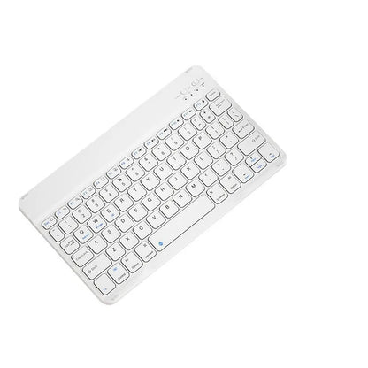 A wireless Bluetooth keyboard for tablets and PCs in a choice of colours including white, green, and pink.