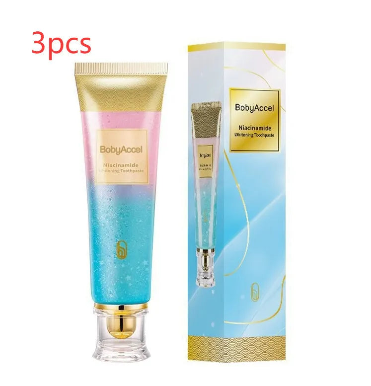 100g nicotinamide whitening toothpaste tube for adult oral care with cleaning and brightening functions