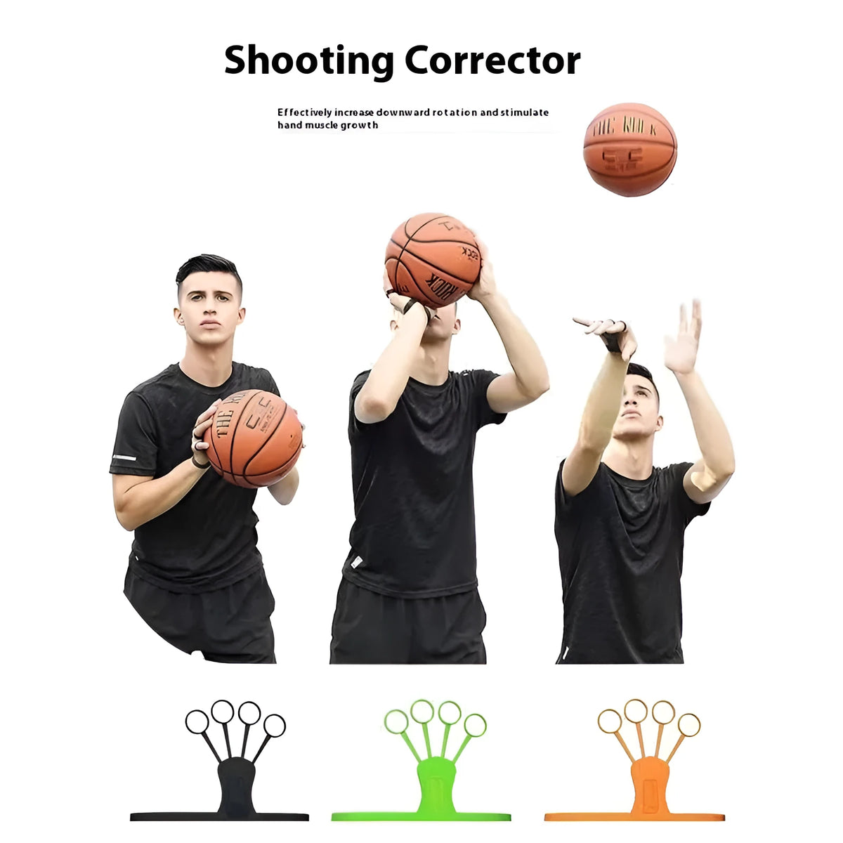 Basketball shooting brace for finger training in multiple colour options