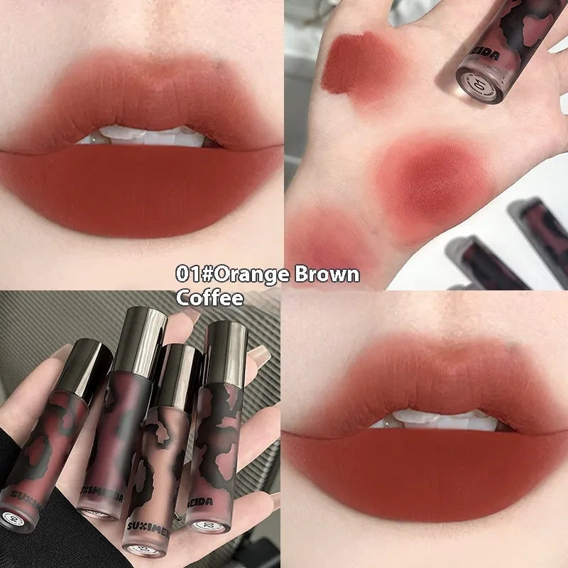 Lava Secret Matte Lip Mud Lipstick in five colour options with 3.2g net content and no-stain formula
