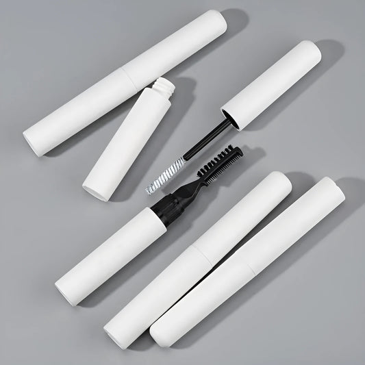 Eyebrow glue with brush applicator in pink or white colour for natural eyebrow definition