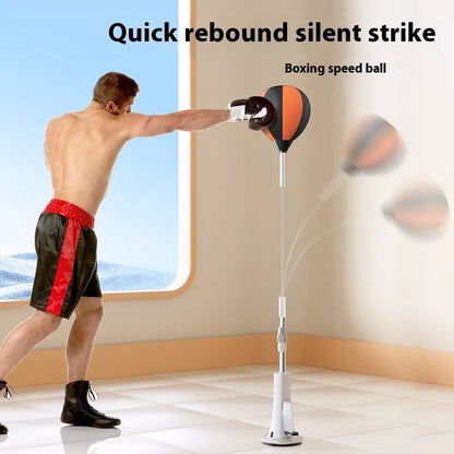 Speed Ball Household Vertical Boxing Target with glove and bandage for home training