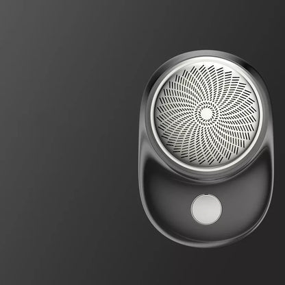 Portable Mini Electric Shaver in blue, silver, and black colors