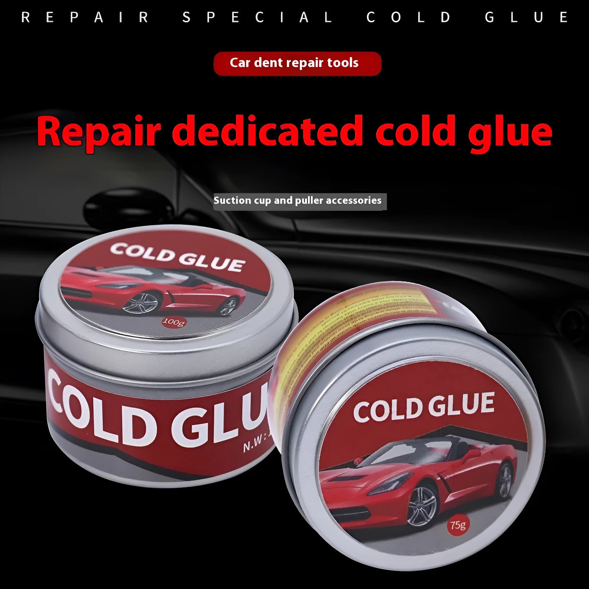 Automobile depression repair cold glue tube for car body dent removal