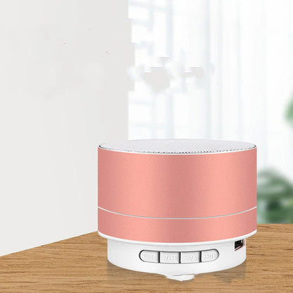 Portable Bluetooth speaker with colorful LED lights, offering impressive sound quality and convenient features for on-the-go music enjoyment.