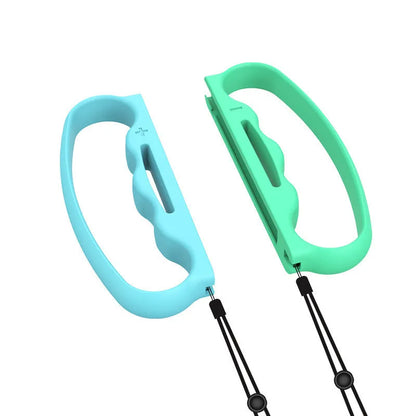 Two Joy-Con controller handle grips with hand ropes in AVS material