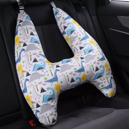 Universal car shoulder pad pillow for back row comfort, pure cotton fabric with PP cotton filling