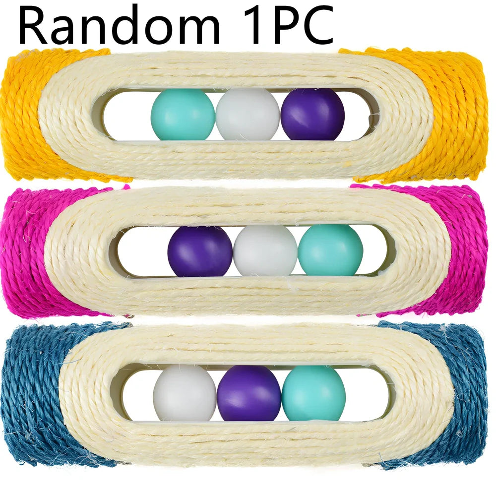 28cm long sisal drum cat toy with 7.5cm diameter for scratching