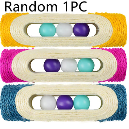 28cm long sisal drum cat toy with 7.5cm diameter for scratching