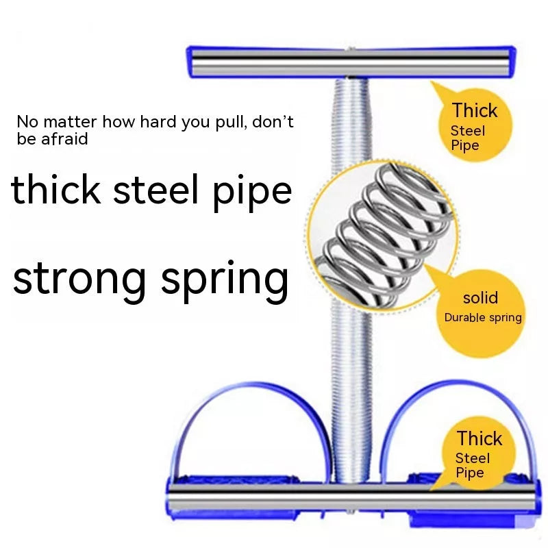 Multi Functional Foot Pedal Booster for home fitness, available in black, blue, and purple