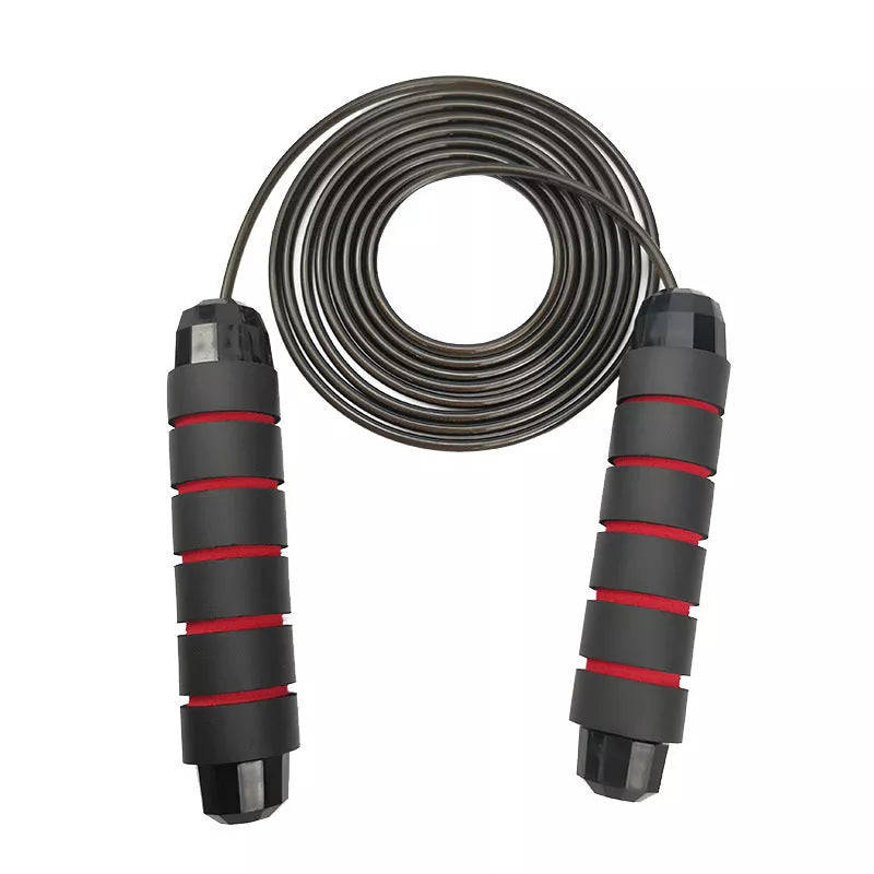 Adjustable load steel wire skipping rope for weight loss and fitness