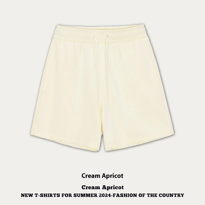 Cotton denim loose-fit casual pants for baby boys and girls in summer colours