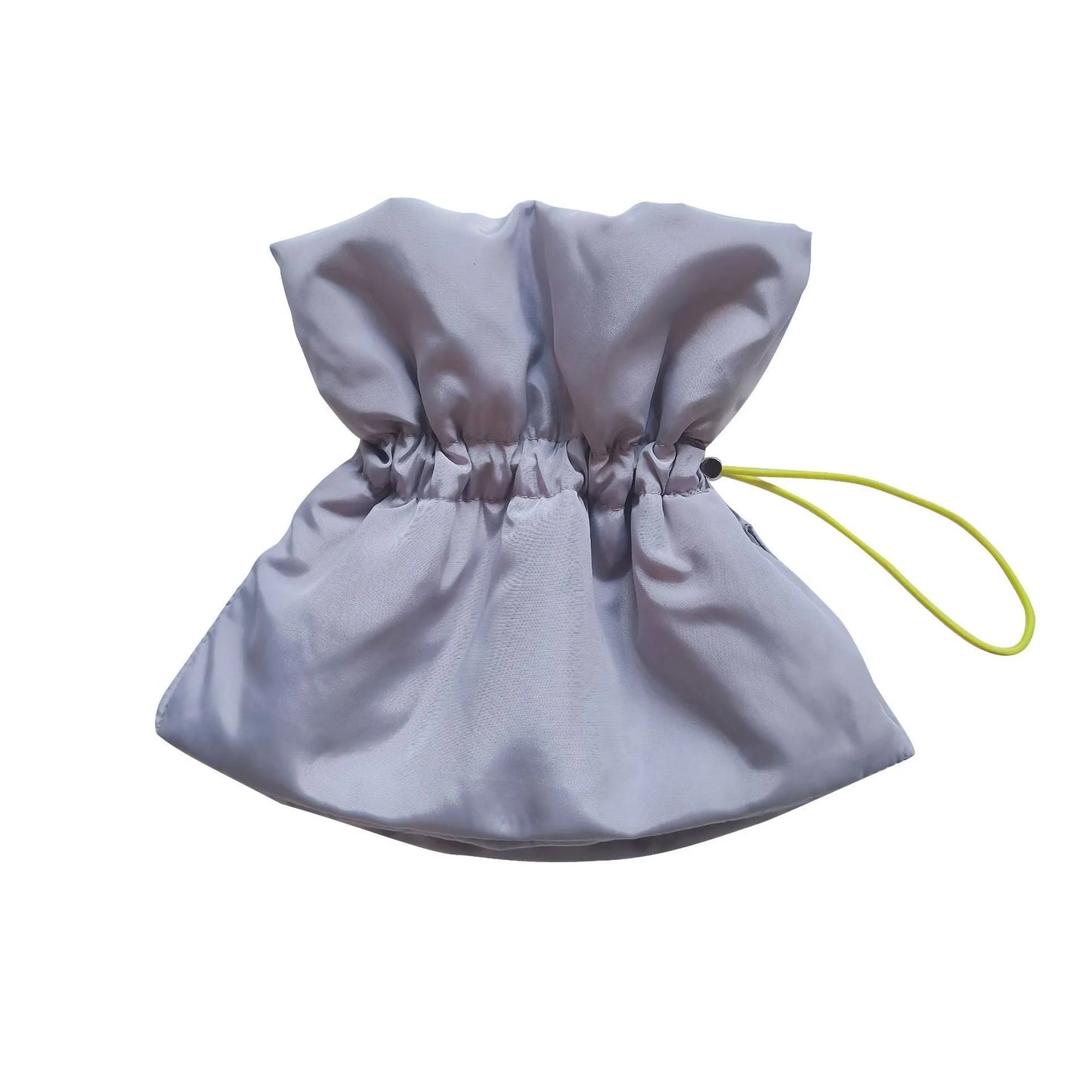 Soft blue adjustable Elizabethan recovery cone collar for a cat or small dog on a white background.