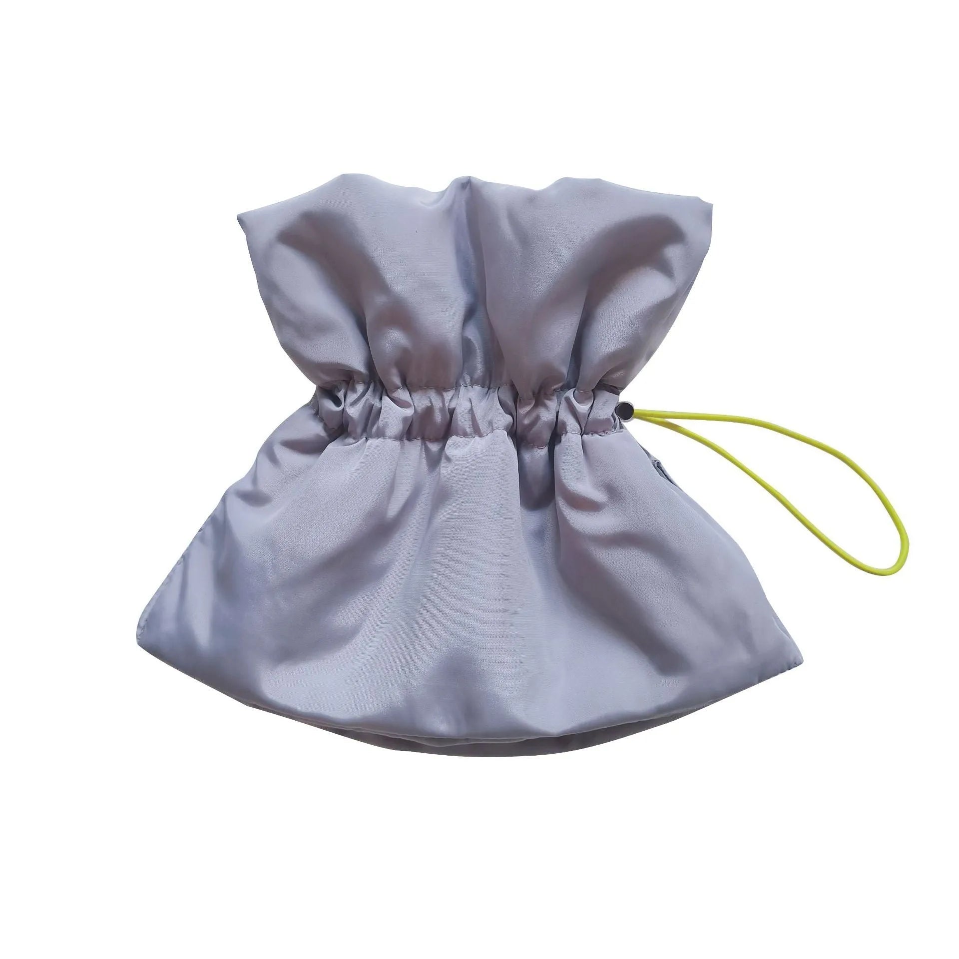 Soft blue adjustable Elizabethan recovery cone collar for a cat or small dog on a white background.